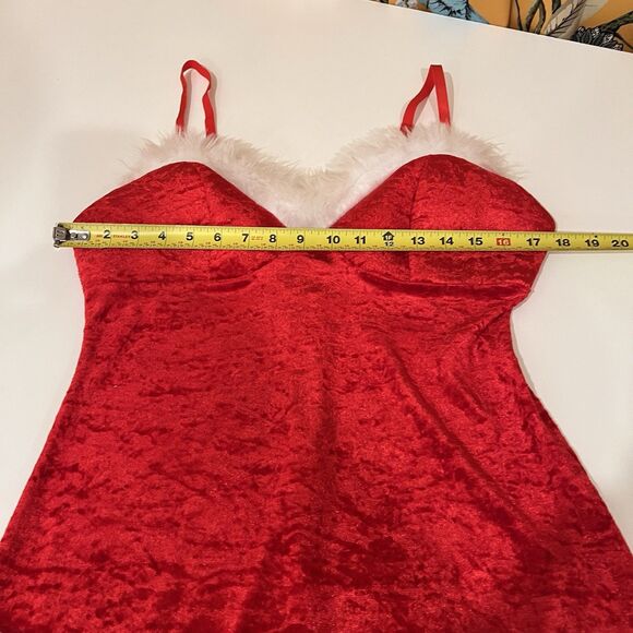 Dreamgirl Sexy Christmas Sexy Mrs. Claus Red Mini Dress SZ Large Holidays - Picture 5 of 6